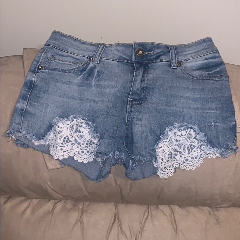 Lolo Jean Shorts with Lace